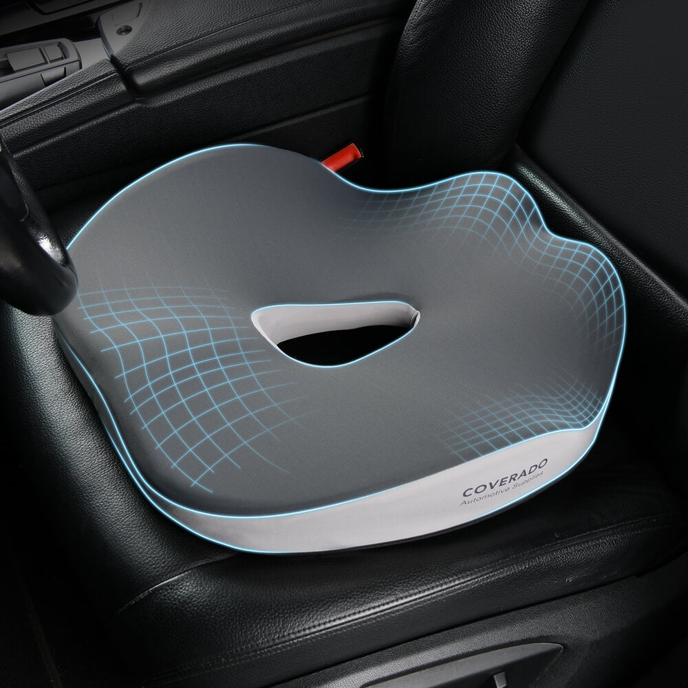 50% OFF🔥🔥 Coverado Foam Seat Cushion / Lumbar Support Pillow for Car, Office Chair, Sofa