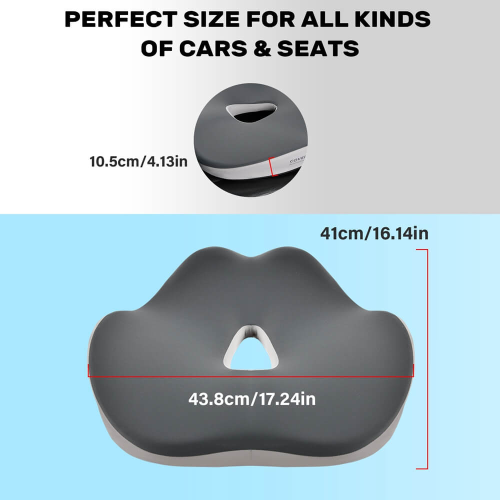 50% OFF🔥🔥 Coverado Foam Seat Cushion / Lumbar Support Pillow for Car, Office Chair, Sofa