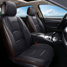 Load image into Gallery viewer, 🔥🔥🔥2 Pieces Car Seat Cushion Mat 1/2 Covers Coverado Faux Leather & Fabric Universal Fit with Oval Pattern