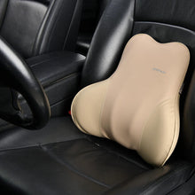 Load image into Gallery viewer, 50% OFF🔥🔥 Coverado Leather Lumbar Back Support Pillow for Cars, Office Chair, Sofa with Detachable Memory Foam Car Back Support Lower Back Pain