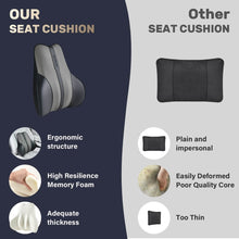 Load image into Gallery viewer, 50% OFF🔥🔥 Coverado Car Back Support Pillow Leather Lumbar Support for Car Office Chair Sofa with Detachable Memory Foam