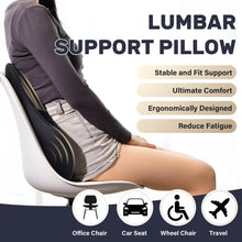 Load image into Gallery viewer, 50% OFF🔥🔥 Coverado Car Back Support Pillow Leather Lumbar Support for Car Office Chair Sofa with Detachable Memory Foam