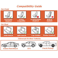 Load image into Gallery viewer, Coverado 5 Seats Front and Rear Seat Covers Faux Leather Full Set Quality Waterproof Universal Fit