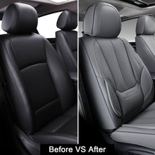 Load image into Gallery viewer, 5 Seats Coverado Car Seat Covers for Cars Front and Rear Full Set with Lumbar Support Premium Leather Waterproof Auto Seat ProtectorsUniversal Fit
