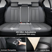 Load image into Gallery viewer, 5 Seats Coverado Car Seat Covers for Cars Front and Rear Full Set with Lumbar Support Premium Leather Waterproof Auto Seat ProtectorsUniversal Fit