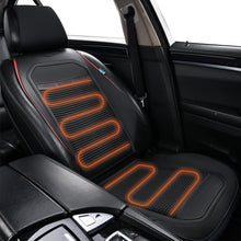 Load image into Gallery viewer, Heated Car Seat Cushion Warmer Seat Heater Universal Fast Heating Pads Driver Passenger for Cold Winter Days Fit all Vehicles