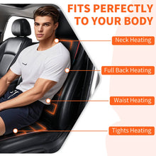 Load image into Gallery viewer, Heated Car Seat Cushion Warmer Seat Heater Universal Fast Heating Pads Driver Passenger for Cold Winter Days Fit all Vehicles