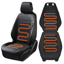 Load image into Gallery viewer, Heated Car Seat Cushion Warmer Seat Heater Universal Fast Heating Pads Driver Passenger for Cold Winter Days Fit all Vehicles