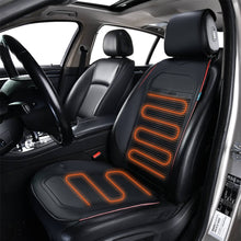 Load image into Gallery viewer, Heated Car Seat Cushion Warmer Seat Heater Universal Fast Heating Pads Driver Passenger for Cold Winter Days Fit all Vehicles