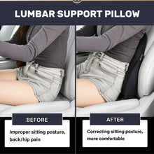 Load image into Gallery viewer, 50% OFF🔥🔥 Coverado Car Back Support Pillow Leather Lumbar Support for Car Office Chair Sofa with Detachable Memory Foam