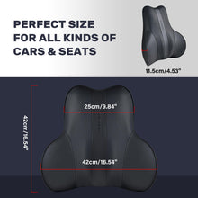 Load image into Gallery viewer, 50% OFF🔥🔥 Coverado Car Back Support Pillow Leather Lumbar Support for Car Office Chair Sofa with Detachable Memory Foam