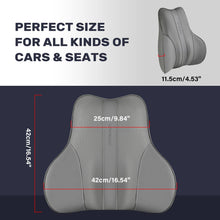 Load image into Gallery viewer, 50% OFF🔥🔥 Coverado Car Back Support Pillow Leather Lumbar Support for Car Office Chair Sofa with Detachable Memory Foam