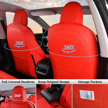 Load image into Gallery viewer, 50% OFF🔥🔥 Fit 2017-2023 Tesla Model 3 Coverado Custom Car Seat Covers Premium Leather Front and Back Auto Seat Protectors