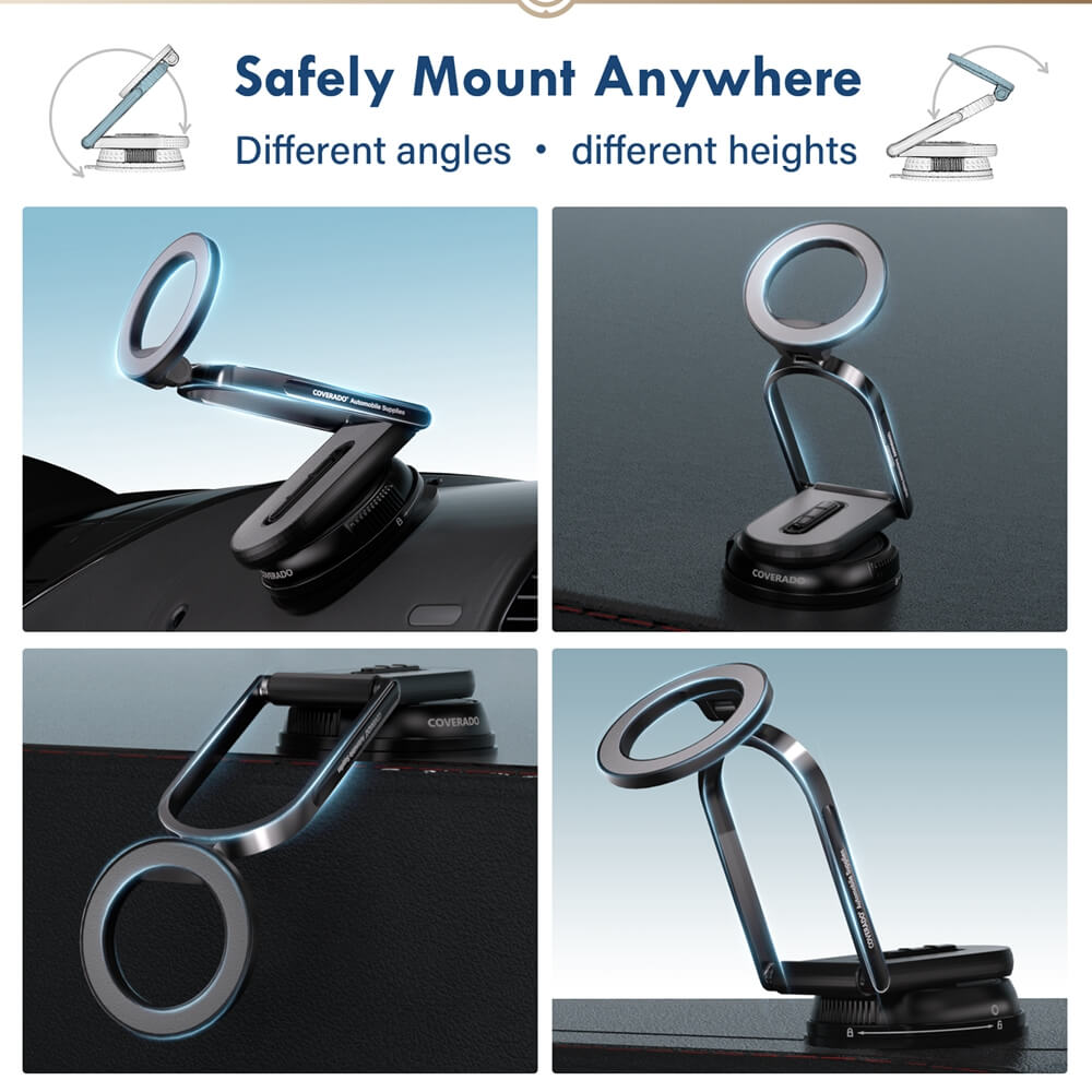 50% OFF🔥🔥 Coverado Magsafe Car Mount Dashboard Phone Mount Magnetic Phone Holder for Car Fit iPhone 16 15 14 13 12