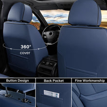 Load image into Gallery viewer, 5 Seats Coverado Car Seat Covers for Cars Front and Rear Full Set with Lumbar Support Premium Leather Waterproof Auto Seat ProtectorsUniversal Fit