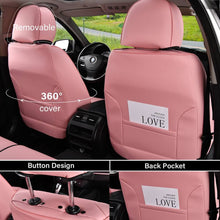 Load image into Gallery viewer, 5 Seats Coverado Car Seat Covers for Cars Front and Rear Full Set with Lumbar Support Premium Leather Waterproof Auto Seat ProtectorsUniversal Fit