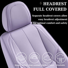 Load image into Gallery viewer, 5 Seats Coverado Car Seat Covers for Cars Front and Rear Full Set with Lumbar Support Premium Leather Waterproof Auto Seat ProtectorsUniversal Fit