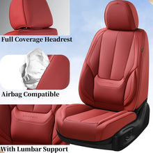 Load image into Gallery viewer, 5 Seats Coverado Car Seat Covers for Cars Front and Rear Full Set with Lumbar Support Premium Leather Waterproof Auto Seat ProtectorsUniversal Fit