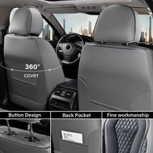 Load image into Gallery viewer, Coverado Front and Back Seat Covers for Cars Premium Leatherette Auto Seat Protectors Water Resistant Universal Fit
