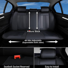 Load image into Gallery viewer, Coverado Luxury Front and Back Car Seat Covers Premium Faux Leather Waterproof Universal Fit