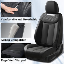 Load image into Gallery viewer, Coverado Front and Back Leatherette Car Seat Covers Water Resistant Seat Protectors Universal Fit