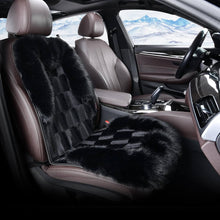 Load image into Gallery viewer, Coverado Black Fuzzy Car Seat Cushion Warm Seats Universal Fit Winter Comfort Furry Seat Covers