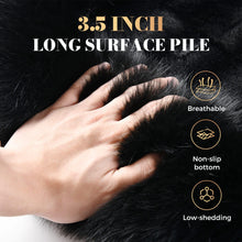 Load image into Gallery viewer, Coverado Black Fuzzy Car Seat Cushion Warm Seats Universal Fit Winter Comfort Furry Seat Covers