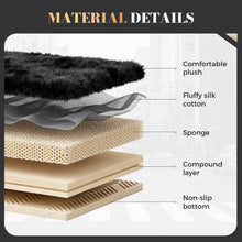 Load image into Gallery viewer, Coverado Black Fuzzy Car Seat Cushion Warm Seats Universal Fit Winter Comfort Furry Seat Covers