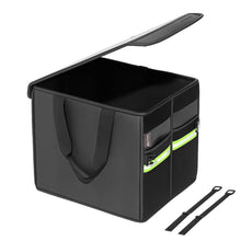 Load image into Gallery viewer, Coverado Nappa Leather Car Trunk Organizer Folding Large Capacity Collapsible Storage Box Cargo Organizer Car Accessories for SUV, Truck, Sedan with Non Slip Bottom