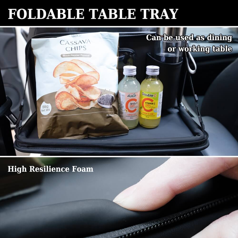 Coverado Nappa Leather Car Backseat Hanging Pockets Foldable Storage Bag Large Capacity Multipurpose Car Organizer, 1 piece/ 2 pieces