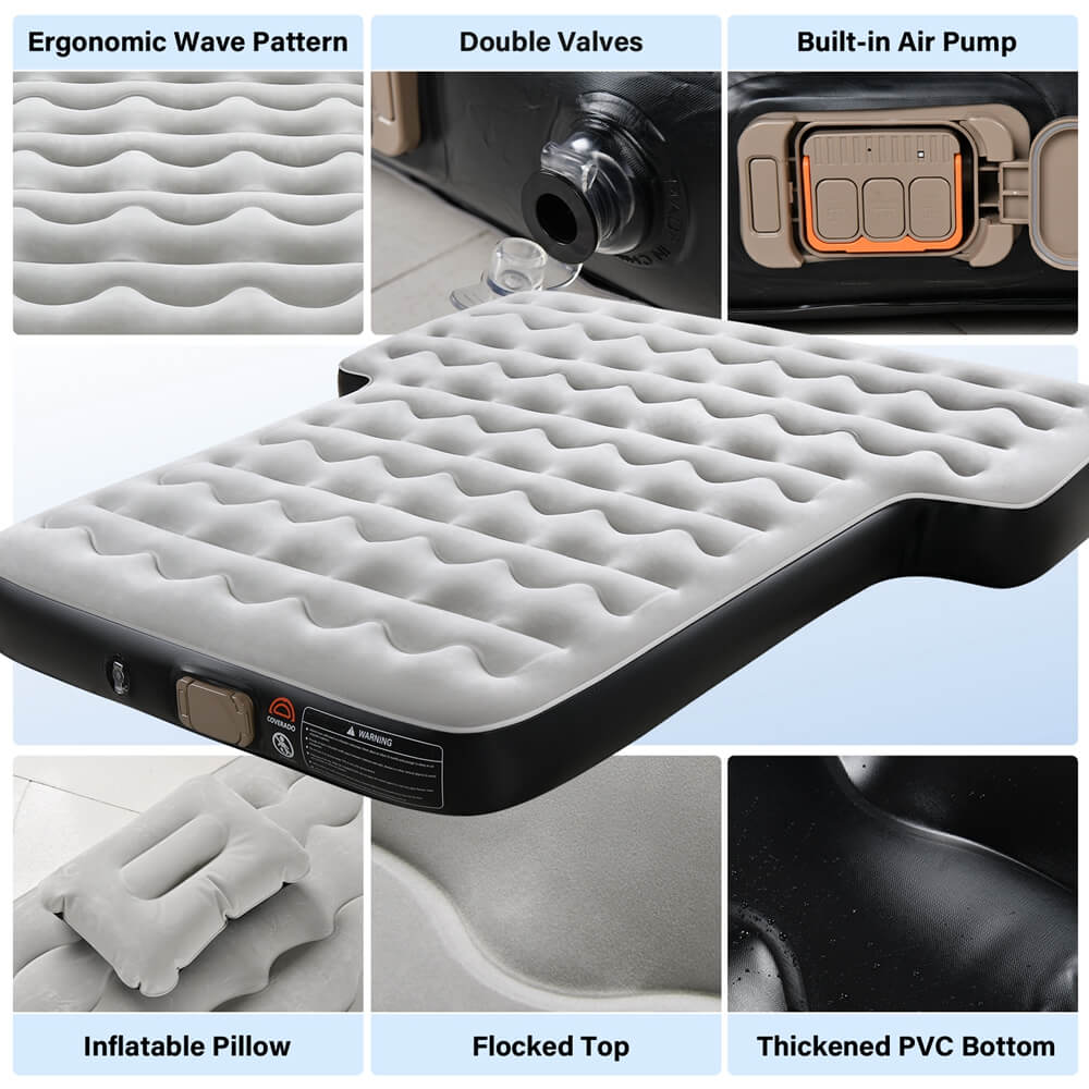 50% OFF🔥🔥 Coverado Air Mattress for Car Back Seat SUV Trunk Camping Sleeping Bed Air Mattress Universal Fit