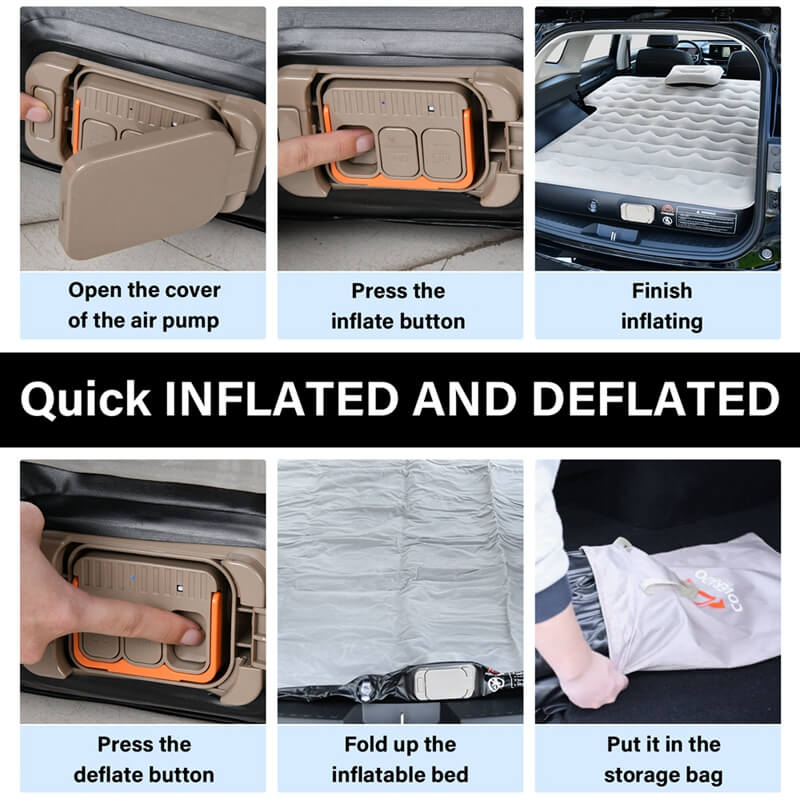 50% OFF🔥🔥 Coverado Air Mattress for Car Back Seat SUV Trunk Camping Sleeping Bed Air Mattress Universal Fit