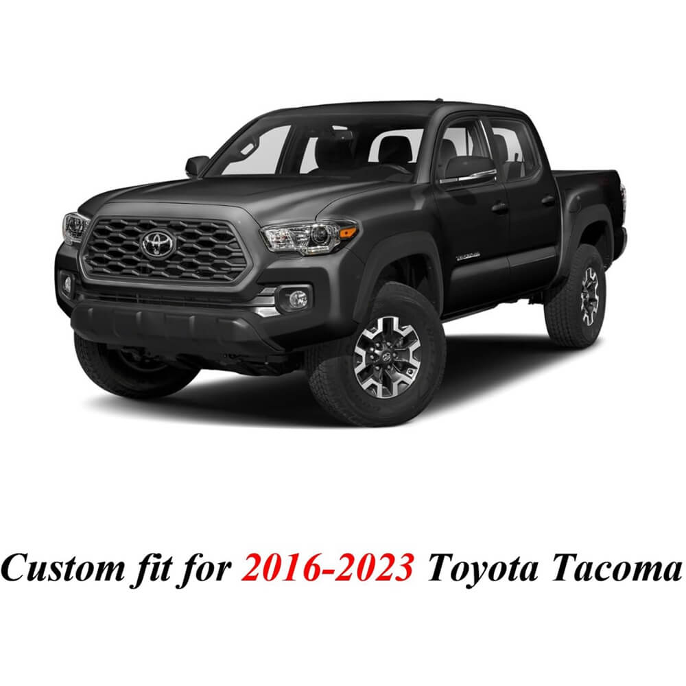 Fit 2016-2023 Toyota Tacoma Double/Crew Cab Coverado Tacoma Seat Covers Leather Seat Covers for Cars Auto Seat Protectors