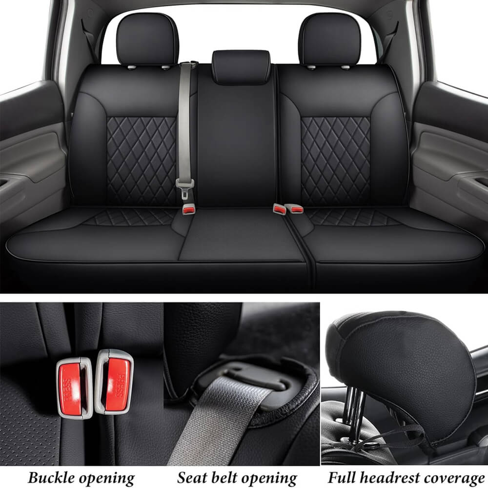 Fit 2016-2023 Toyota Tacoma Double/Crew Cab Coverado Tacoma Seat Covers Leather Seat Covers for Cars Auto Seat Protectors