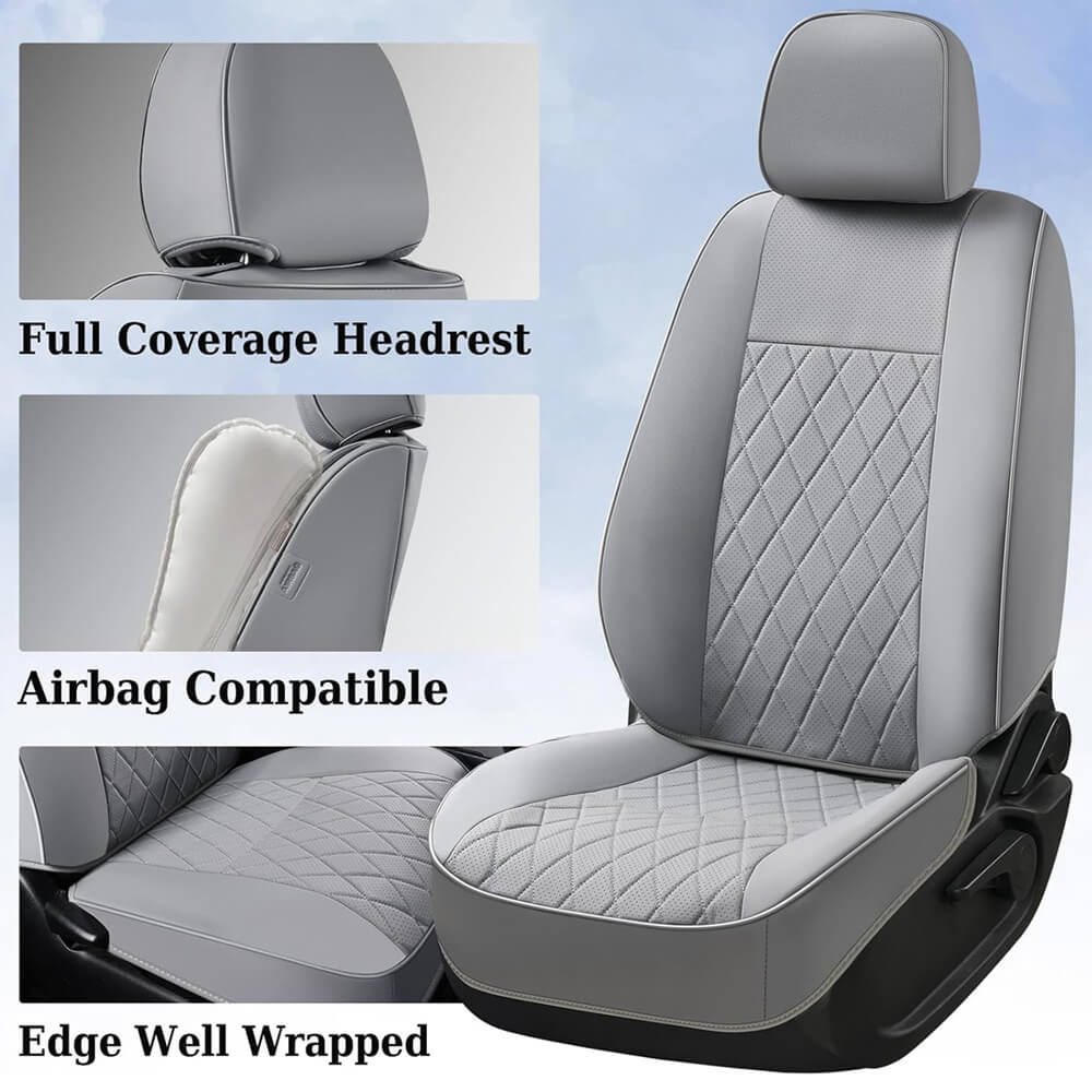 Fit 2016-2023 Toyota Tacoma Double/Crew Cab Coverado Tacoma Seat Covers Leather Seat Covers for Cars Auto Seat Protectors