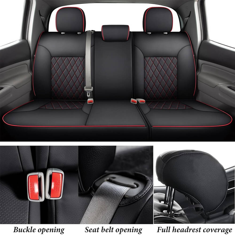 Fit 2016-2023 Toyota Tacoma Double/Crew Cab Coverado Tacoma Seat Covers Leather Seat Covers for Cars Auto Seat Protectors