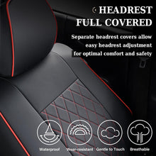 Load image into Gallery viewer, Fit 2016-2023 Toyota Tacoma Double/Crew Cab Coverado Tacoma Seat Covers Leather Seat Covers for Cars Auto Seat Protectors