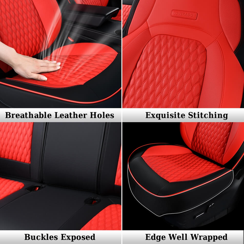 Fit 2020-2024 Tesla Model Y Car Seat Covers Custom Auto Seat Covers Specific Perfect Fit Water Resistant