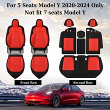 Load image into Gallery viewer, Fit 2020-2024 Tesla Model Y Car Seat Covers Custom Auto Seat Covers Specific Perfect Fit Water Resistant