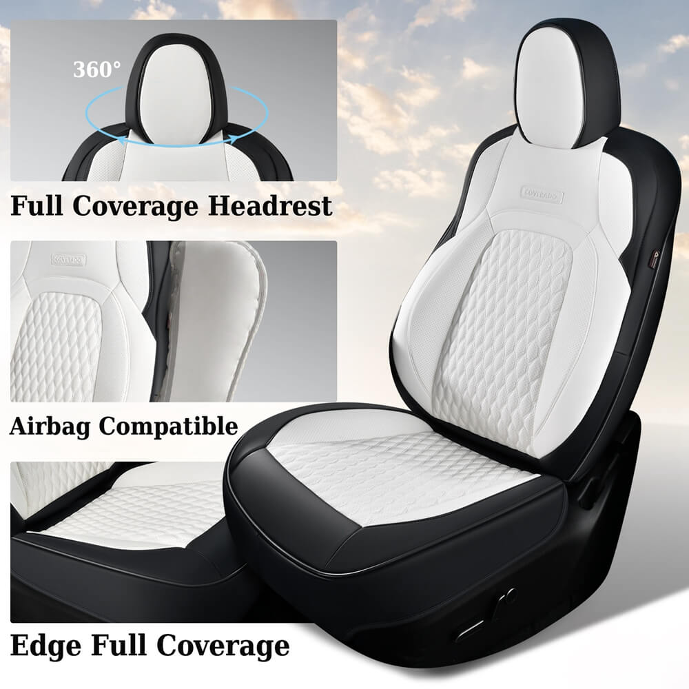 Fit 2020-2024 Tesla Model Y Car Seat Covers Custom Auto Seat Covers Specific Perfect Fit Water Resistant