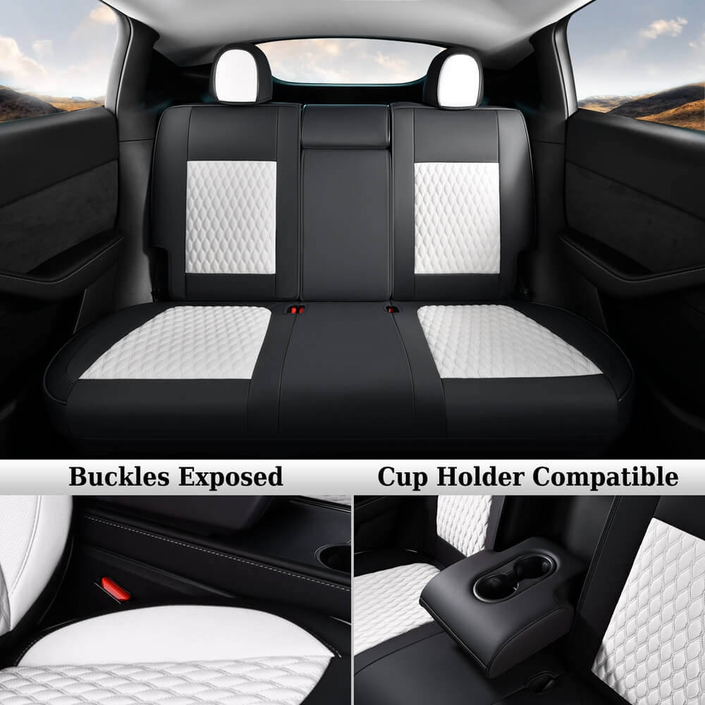 Fit 2020-2024 Tesla Model Y Car Seat Covers Custom Auto Seat Covers Specific Perfect Fit Water Resistant