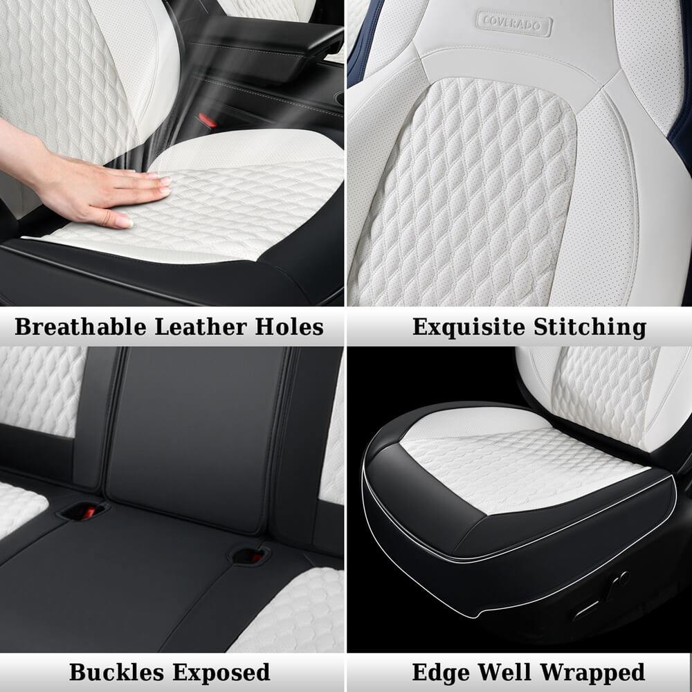 Fit 2020-2024 Tesla Model Y Car Seat Covers Custom Auto Seat Covers Specific Perfect Fit Water Resistant
