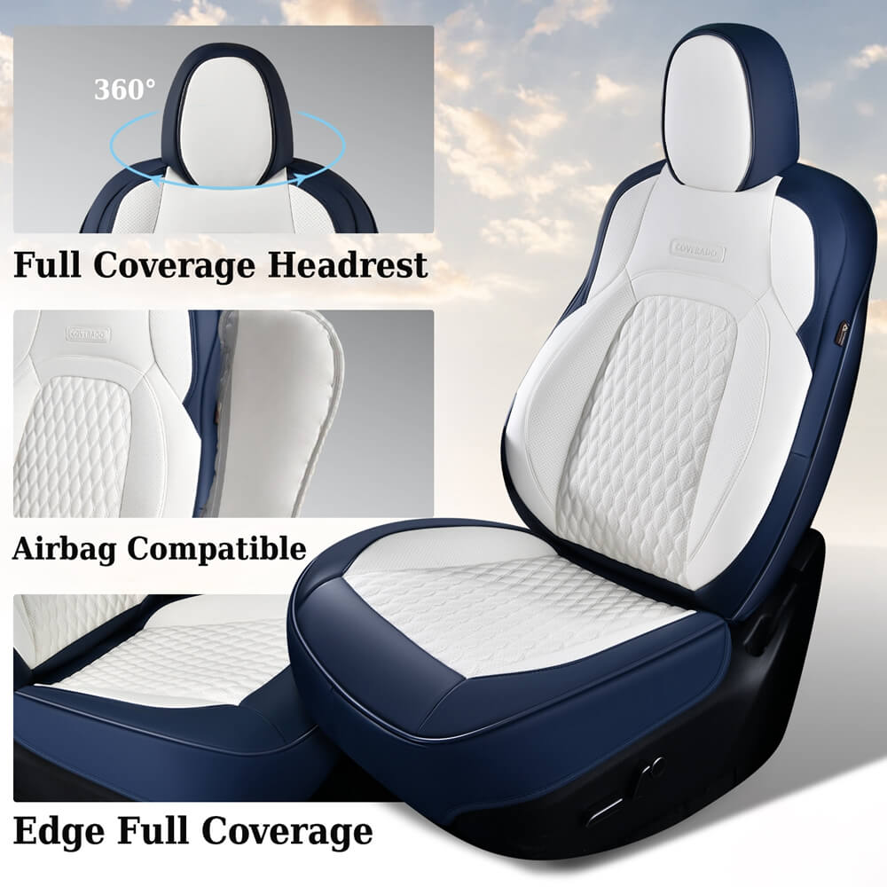 Fit 2020-2024 Tesla Model Y Car Seat Covers Custom Auto Seat Covers Specific Perfect Fit Water Resistant