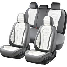Load image into Gallery viewer, Coverado Front and Back Seat Covers for Cars Premium Leatherette Auto Seat Protectors Water Resistant Universal Fit