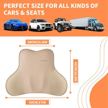 Load image into Gallery viewer, 50% OFF🔥🔥 Coverado Leather Lumbar Back Support Pillow for Cars, Office Chair, Sofa with Detachable Memory Foam Car Back Support Lower Back Pain