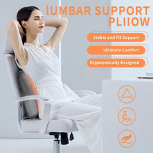 Load image into Gallery viewer, 50% OFF🔥🔥 Coverado Leather Lumbar Back Support Pillow for Cars, Office Chair, Sofa with Detachable Memory Foam Car Back Support Lower Back Pain