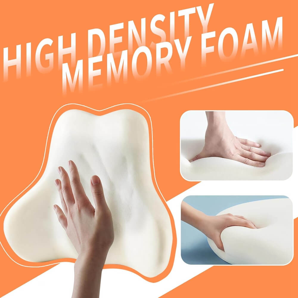 50% OFF🔥🔥 Coverado Leather Lumbar Back Support Pillow for Cars, Office Chair, Sofa with Detachable Memory Foam Car Back Support Lower Back Pain