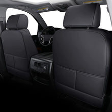 Load image into Gallery viewer, Coverado 2-Seat Custom Front Seat Covers Fit 2007-2025 1500 Chevy Silverado GMC Sierra, 2015-2025 2500HD 3500HD Crew Double Extended Cab Faux Leather Seat Cover Set