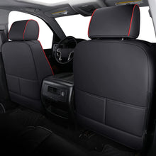 Load image into Gallery viewer, Coverado 2-Seat Custom Front Seat Covers Fit 2007-2025 1500 Chevy Silverado GMC Sierra, 2015-2025 2500HD 3500HD Crew Double Extended Cab Faux Leather Seat Cover Set