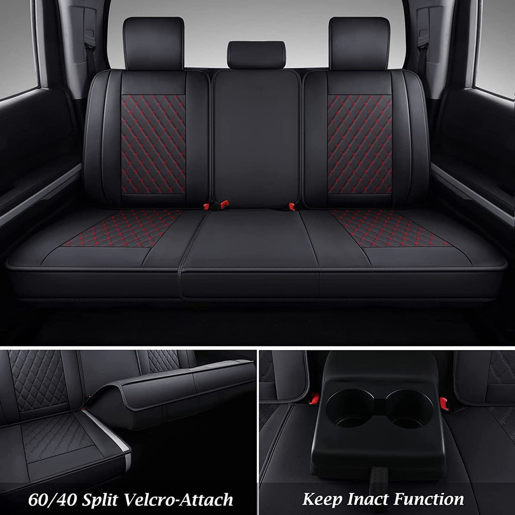 Coverado 2007-2021 Toyota Tundra CrewMax Cab Custom Fit Car Seat Cover Waterproof 2 Seats Front Set / 5 Seats Full Set